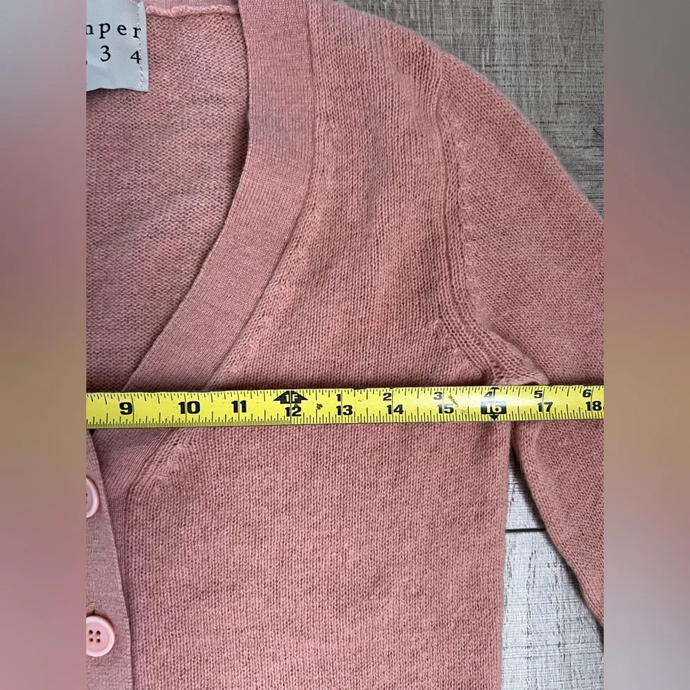 Jumper 1234 Women's Contrast Cashmere Cardigan - Picture 9 of 11
